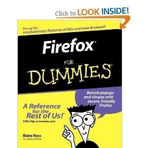  Firefox For Dummies [Paperback] Blake Ross Books