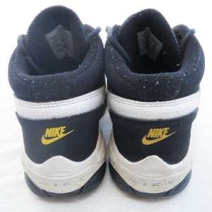 Nike Basketball Shoes YOUTH 13 13C BLACK/WHITE/YELLOW boys kids hi 