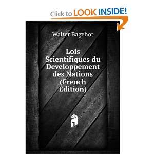   du Developpement des Nations (French Edition) Walter Bagehot Books