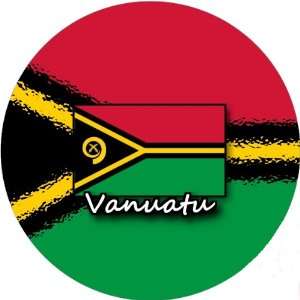  Pack of 12 6cm Square Stickers Vanuatu Flag