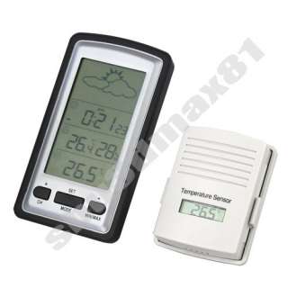 Outdoor Wireless Weather Station Temperature Clock 1467 Features