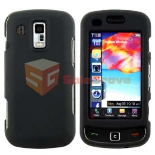 FOR SAMSUNG ROGUE U960 BLACK SNAP ON RUBBER COATED HARD PHONE CASE 