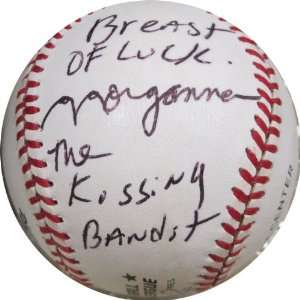 Morganna Breast of Luck, The Kissing Bandit Autographed 