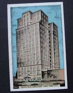 Hotel Knickerbocker 45th & Broadway Postcard  