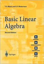   Linear Algebra, (1852336625), T.S. Blyth, Textbooks   Barnes & Noble