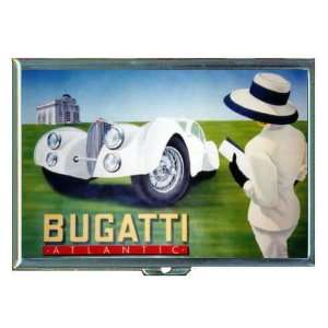 Bugatti French Retro Poster ID Holder Cigarette Case or Wallet Made in 