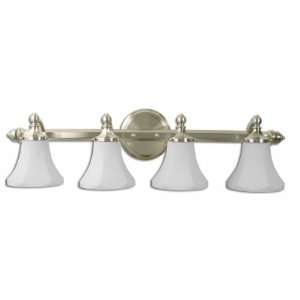 Checkolite 7684 71 4 Light Catalina Bathroom Light, Brushed  