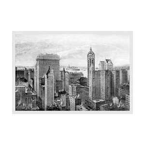  Financial District 1911 12x18 Giclee on canvas