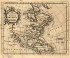 1750s map of North America from the late