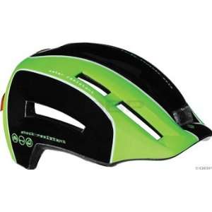  Lazer Urbanize Night Helmet Black/Green; 2XS/MD (52 57cm 