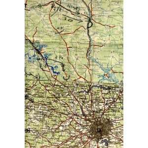   Campaign Map of 7th Panzer Division   24x36 Poster 