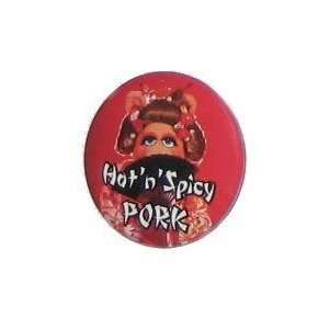  The Muppets Miss Piggy Hot Pork Button: Toys & Games