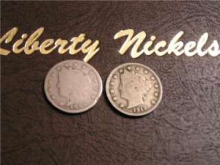 Set / collection Liberty Nickels 1883 to 1912 d s  