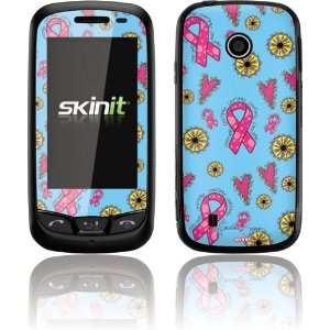  Breast Cancer Ribbons Blue skin for LG Cosmos Touch 