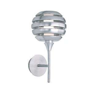 Lukas Sebastian LS88296A Mercur 1 Bulb Wall Sconce   Brushed Aluminum