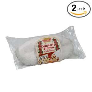 Kuchenmeister Cranberry Stollen Cellophane Pack, 17.6 Ounce (Pack of 2 