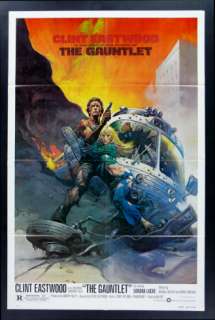 THE GAUNTLET *1SH ORIG MOVIE POSTER 1977 CLINT EASTWOOD  