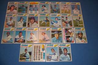 1977 Topps CHICAGO CUBS Team Set of 25 Cards  