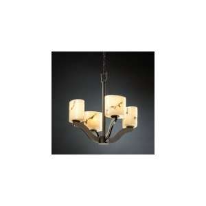 Justice Design Group FAL 8970 30 NCKL Bend LumenAria 4 Light Single 