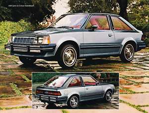 1981 Mercury Lynx LS Hatchback Sales Brochure silver  