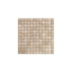  Tumbled Travertine Mosaic  1 X 1 Montebello Travertine 