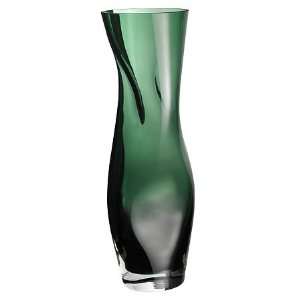  Orrefors Squeeze Forest Green Vase: Patio, Lawn & Garden
