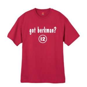  Mens Got Berkman ? Red T Shirt Size Large Sports 