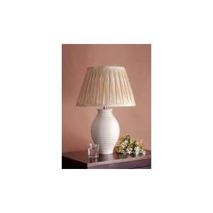  Lily Ceramic Urn Base Table Lamp Cream: Home Improvement