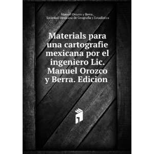   EstadÃ­stica Manuel Orozco y Berra   Books