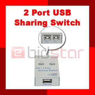 Port USB Sharing Switch 2.0 Computer port hub new device ports box 