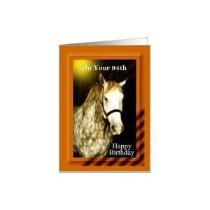  94th Happy Birthday ~ Rodeo Horse Card: Toys & Games