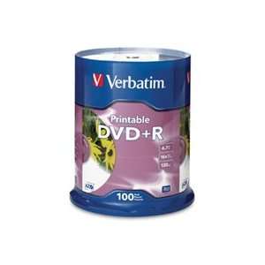  Verbatim 16x DVD R Media 4.7GB   120mm Standard   100 Pack 