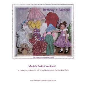   Bethanys Boutique Doll Patterns (9781619791695) Joy Macielle Books