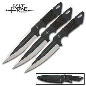   Kit Rae Black Jet Triple Throwing Knife Set: Everything Else