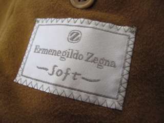 Mens Ermenegildo Zegna Brown Cotton Blazer/Jacket 48  