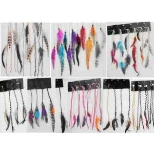  Feather Hair Extensions Case Pack 72   746088: Beauty