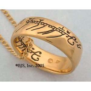   Black Script 24 gold plated chain Lord of the Rings 