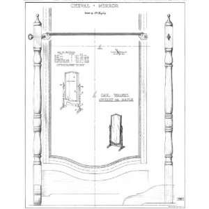  Cheval Mirror Plan (Woodworking Project Paper Plan)