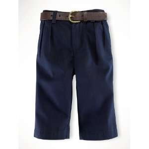   Pony Toddler Andres Navy Blue Khaki Chino Pants, Size 12 Months: Baby