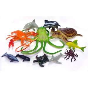    Imagination Toy Set: Ocean Animals 11pcs Sea Life: Toys & Games