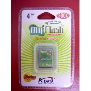  Adata 4GB Turbo High Speed 200X Multimedia (MMC) Card 