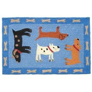 Jellybean Rug   Woof Woof Blue 