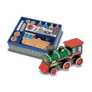  Melissa & Doug Wooden Train Craft Set: Toys & Games