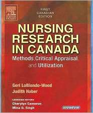 Nursing Research in Canada: Methods, Critical Appraisal, and 