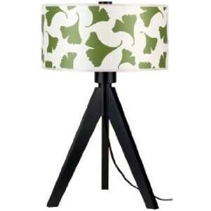   Up Woody 28 High Green Ginko Leaf Shade Table Lamp