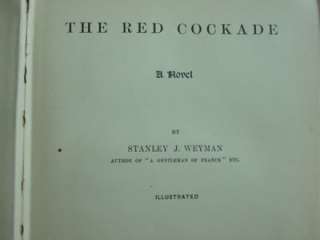 The Red Cockade A Novel by Stanley J. Weyman 1896  