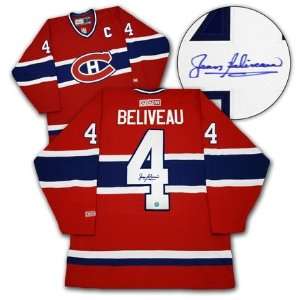  Jean Beliveau Montreal Canadiens Autographed/Hand Signed 