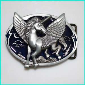  Popular Pegasus Horse With Wing Belt Buckle WT 099BL 