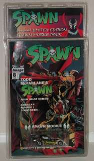 McFarlanes Spawn #8 Comic with Toy Spawn Mobile Car  