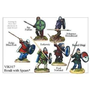   28mm Historicals   Vikings Bondi With Spears # 2 Toys & Games